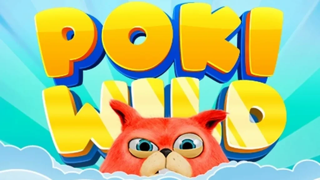 Interface do jogo Poki Wild com elementos visuais vibrantes